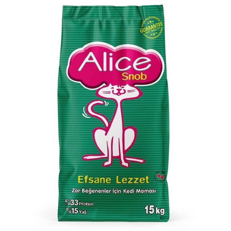 Alice Snob Tavuklu Kuru Kedi Maması 15 Kg