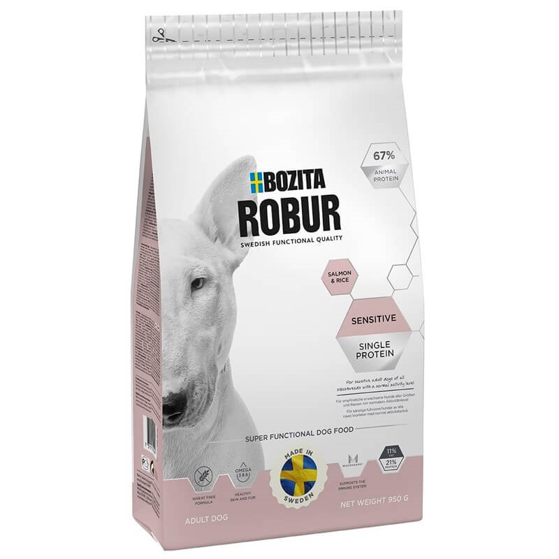 Bozita Robur Sensitive Single Protein Somonlu Köpek Maması 3 kg