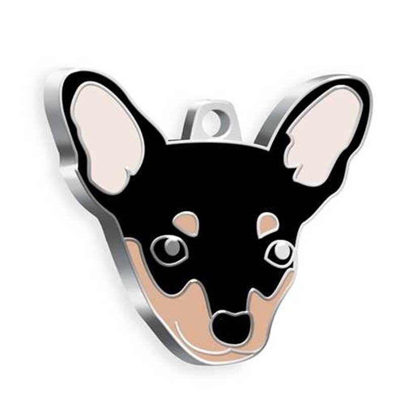 Dalis Pet Tag - Pincher Köpek Künyesi (Siyah)