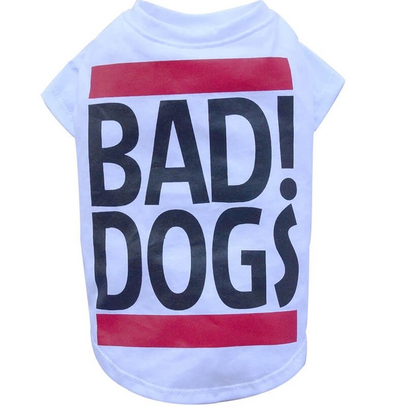 Doggy Dolly Bad Dog Büyük Köpek Tişörtü Beyaz XXL