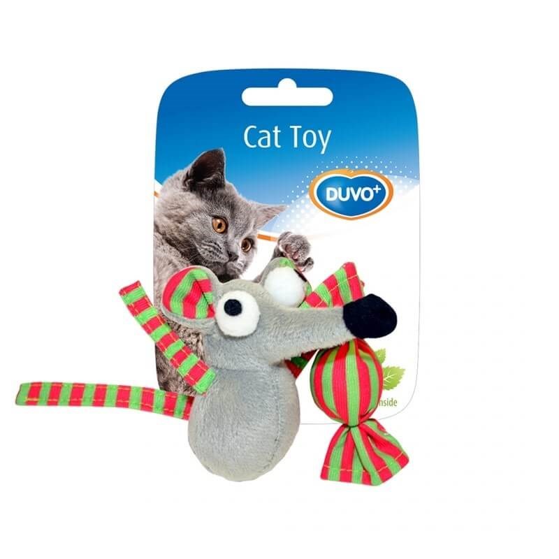 Duvo+ Mouse and Candy  Nylon Kedi Oyuncağı