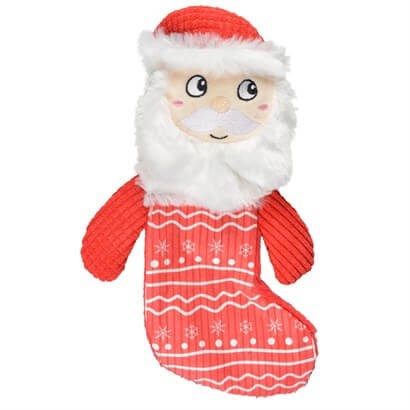 Duvo+ Peluş Noel Baba Çorap Köpek Oyuncağı 30x17,5x6cm