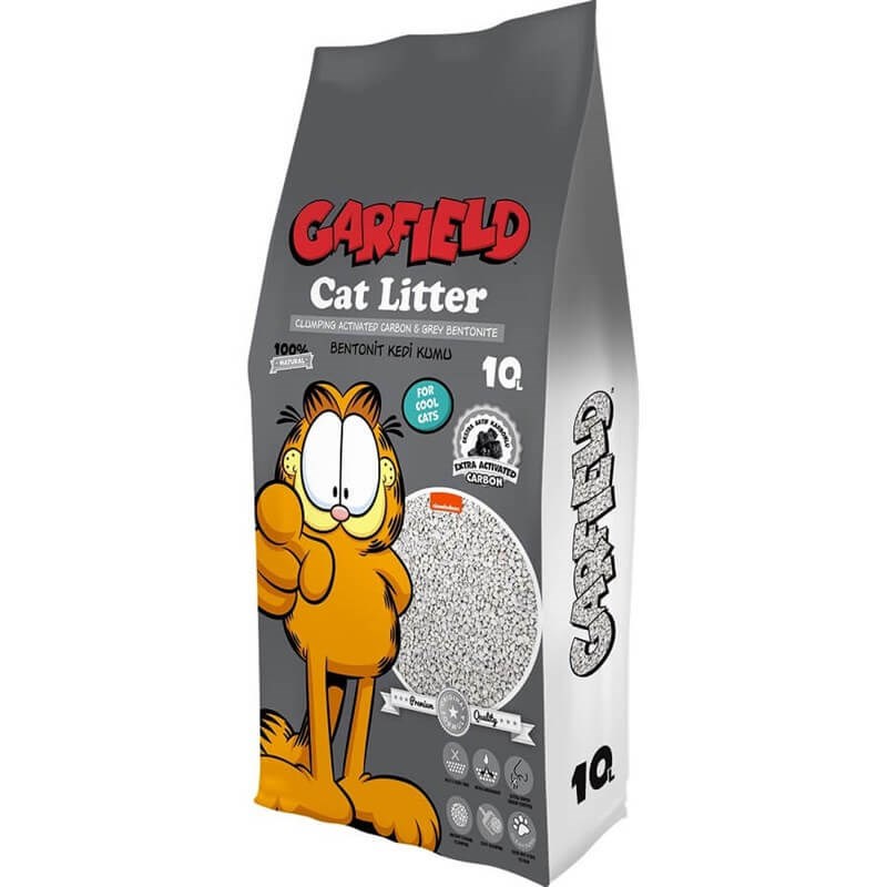 Garfield Aktif Karbonlu Kedi Kumu 10 LT