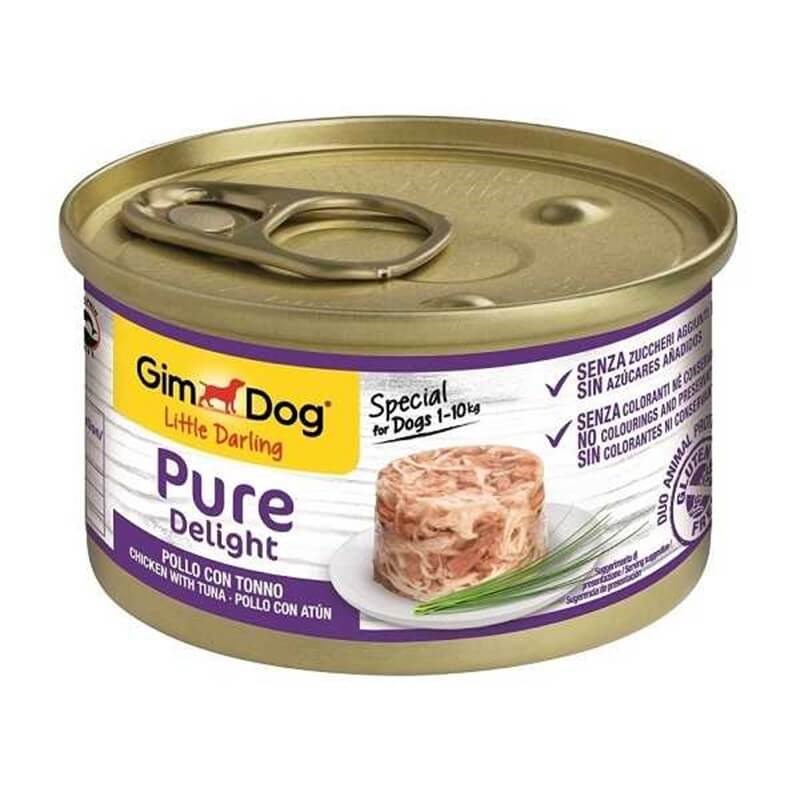 Gimdog Pure Delight Ton Balıklı Tavuklu Köpek Konservesi 85gr