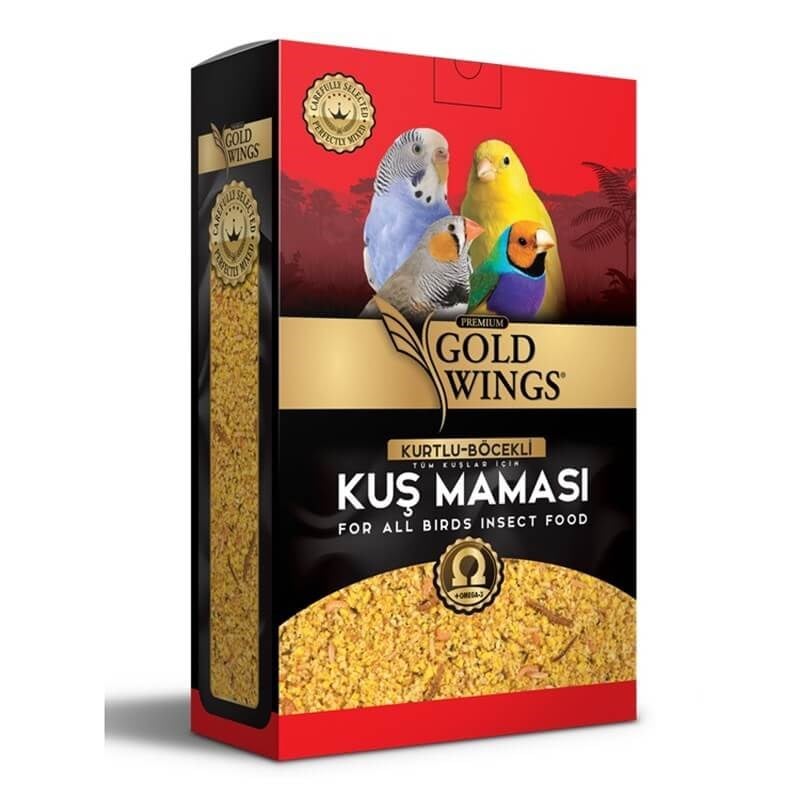 Gold Wings Premium Böcekli Kuş Maması 1 kg