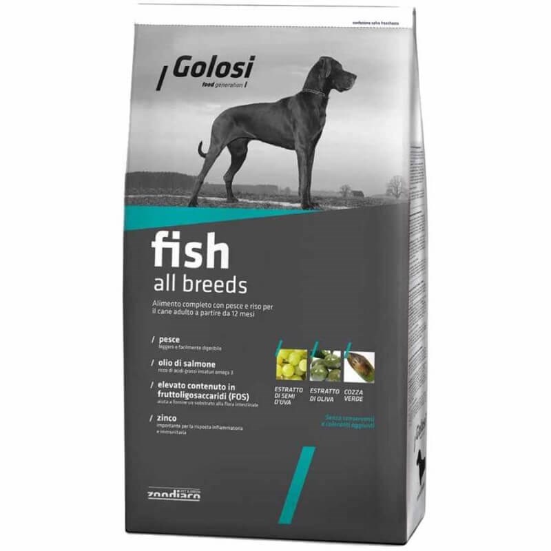 Golosi Fish & Rice Balıklı Köpek Maması 12 Kg