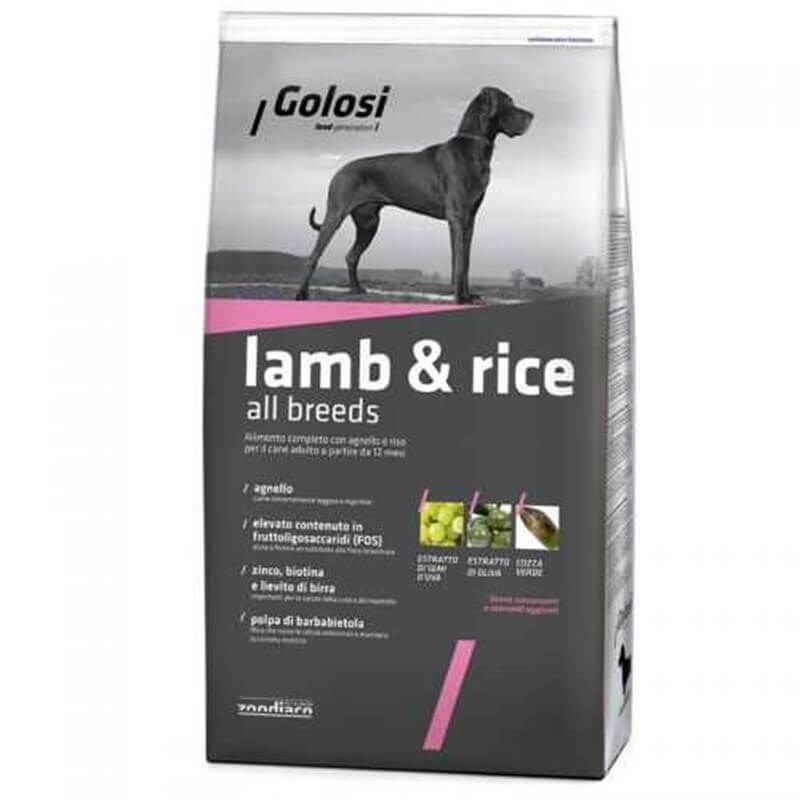 Golosi Lamb & Rice Kuzu Etli Köpek Maması 12 Kg