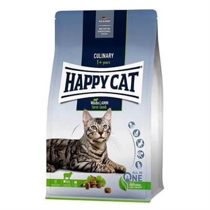 Happy Cat Culinary Weide Lamm Kuzu Etli Yetişkin Kedi Maması 4Kg