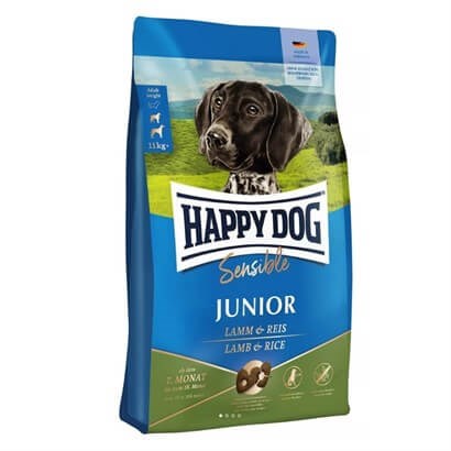 Happy Dog Junior Kuzulu Pirinçli Yavru Köpek Maması 4 kg
