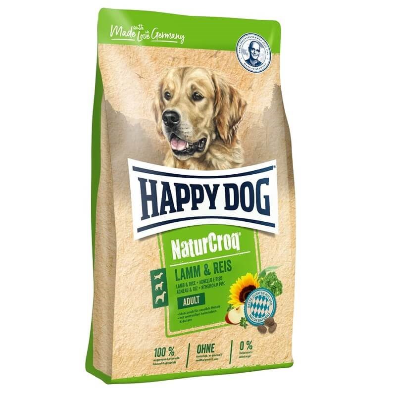 Happy Dog NaturCroq Kuzu ve Pirinçli Yetişkin Köpek Maması 15 Kg