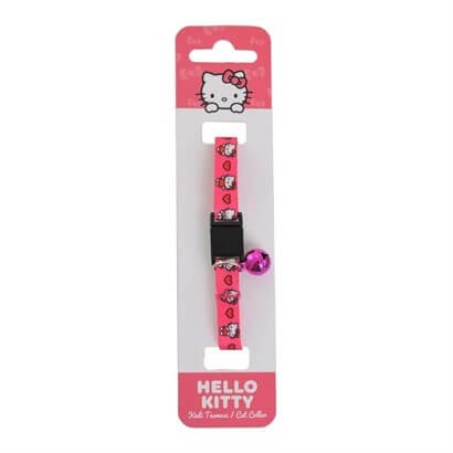 Hello Kitty Zilli Kedi Tasması 20-30cm Fuşya