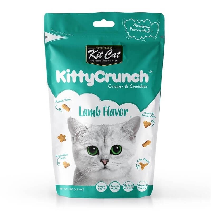 Kit Cat Kitty Crunch Lamb Flavor Kedi Ödülü 60g