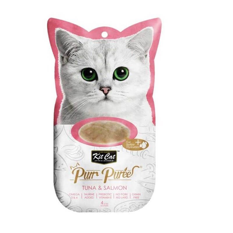 Kit Cat Purr Puree Tuna & Salmon Kedi Ödülü