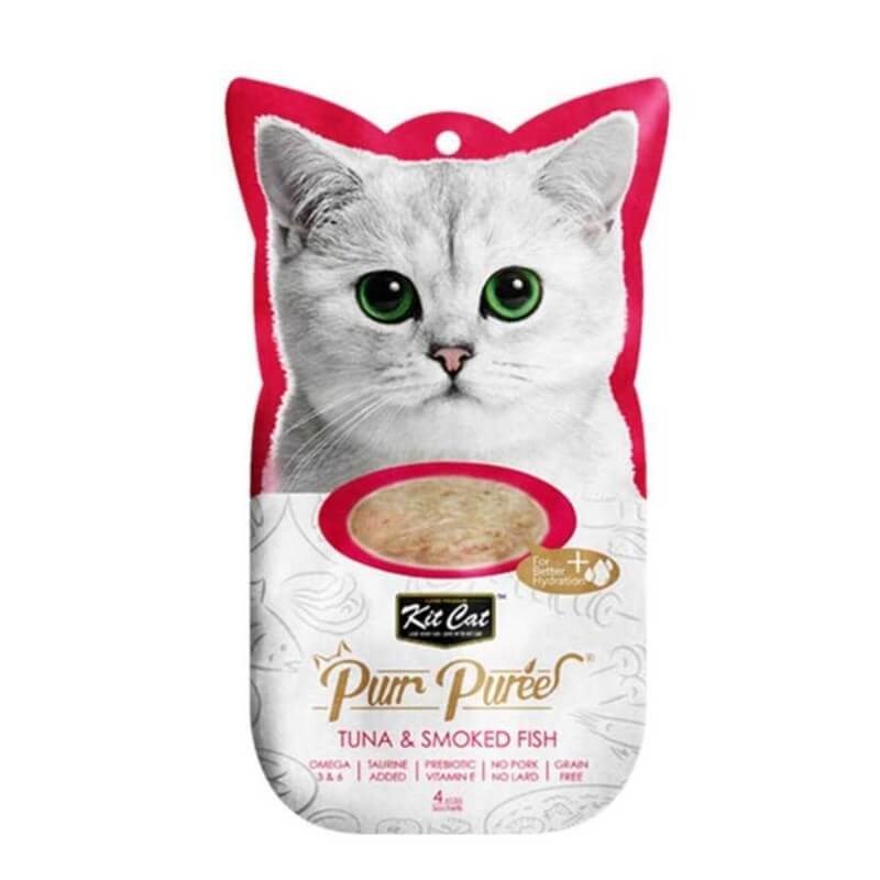 Kit Cat Purr Puree Tuna & Smoked Fish Kedi Ödülü