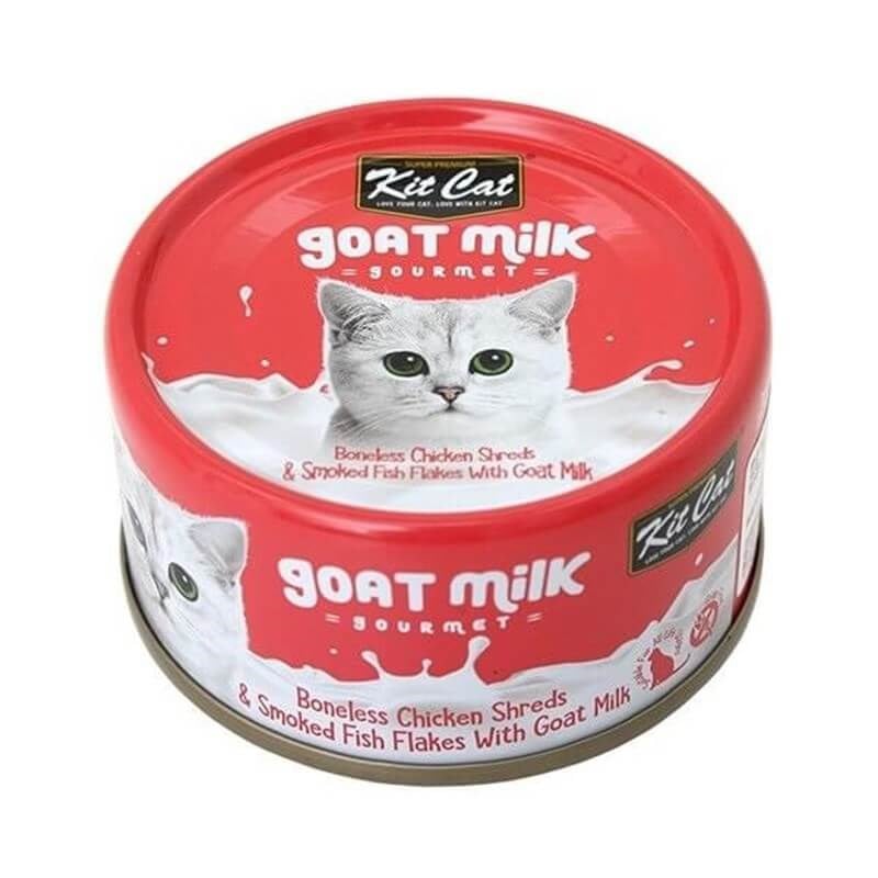 KitCat Keçi Sütlü Gourmet Tavuklu&Balıklı Kedi Konservesi 70g