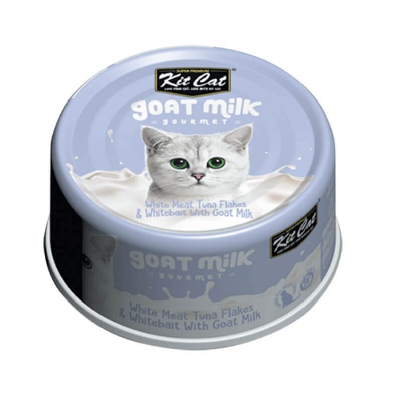 KitCat Keçi Sütlü Gourmet Ton Balıklı Kedi Konservesi 70g