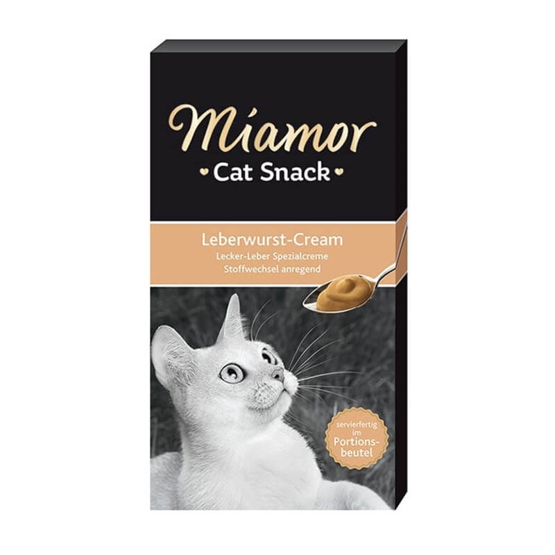 Miamor Cream Ciğerli Kedi Tamalayıcı Ek Besin ve Ödülü 6 x15 Gr