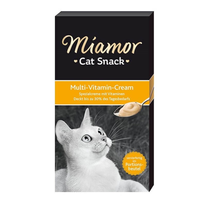 Miamor Cream Multi Vitamin Ek Besin ve Kedi Ödülü 6 x 15 Gr