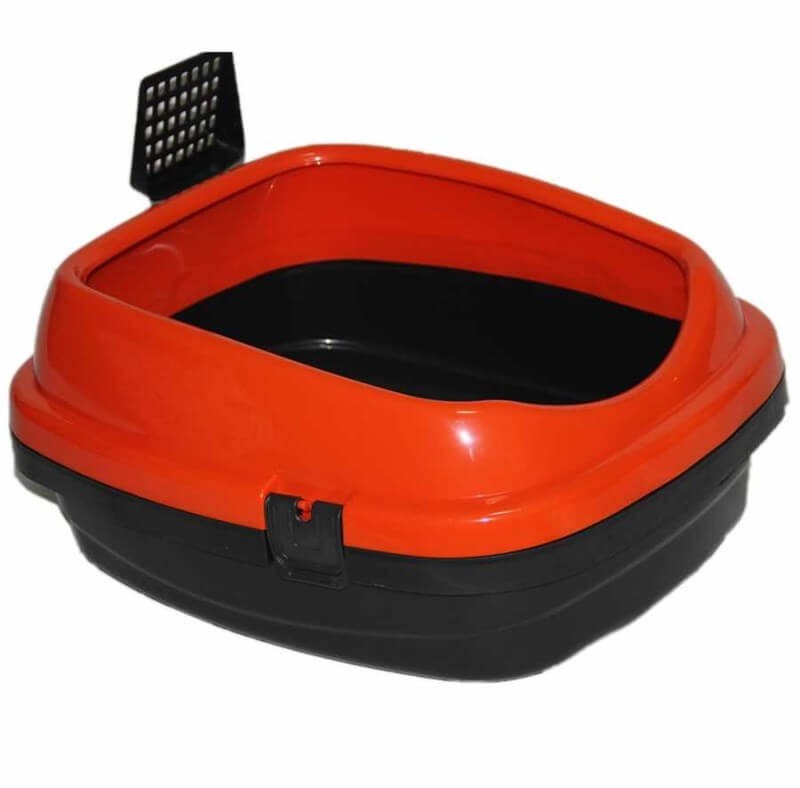 PetStyle Comfort Kürekli Kedi Tuvaleti 49.5X40X22 Cm-Turuncu