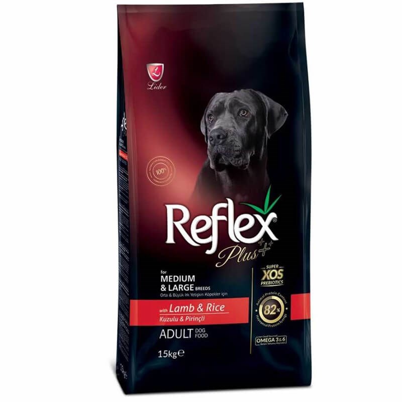 Reflex Plus Kuzulu Pirinçli Köpek Maması 15 Kg