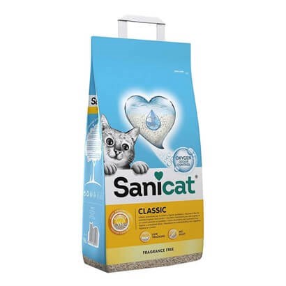 SaniCat Classic Kokusuz Topaklanan Kedi Kumu 10lt