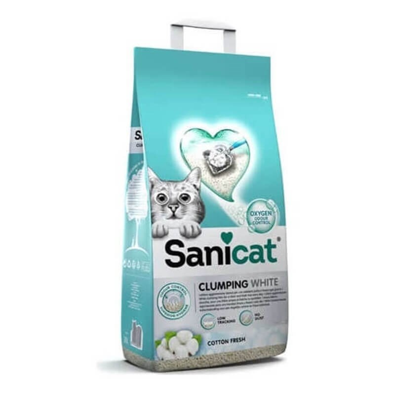SaniCat Clumping Cotton Fresh Topaklanan Kedi Kumu 10lt
