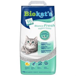 Biokats Bianco Topaklaşan Kedi Kumu 10 Kg