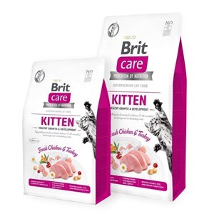 Brit Care Tahılsız Healthy Growth Tavuk Hindili Yavru Kedi Maması 2kg