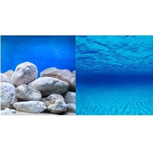Chicos Çift Yüzlü Okyanus Desenli Akvaryum Arka Fonu 100x30 Cm