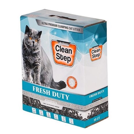 Clean Step Fresh Duty Aktif Karbonlu Topaklaşan Kedi Kumu 10 lt