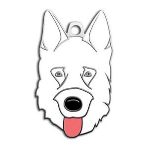 Dalis Pet Tag Alman Kurdu Köpek Künyesi (Beyaz)