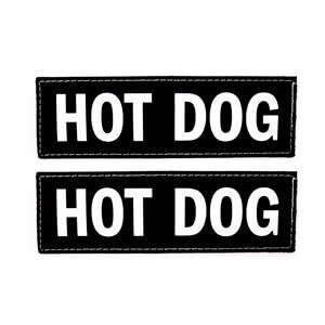 EzyDog Patch Göğüs Tasması Yan Etiketleri HOT DOG