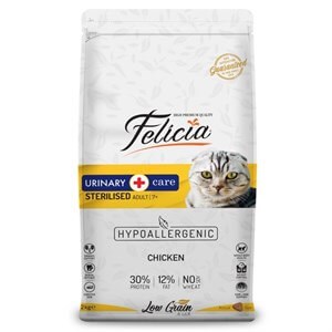 Felicia Düşük Tahıllı Tavuklu Kısır Kedi Maması 12 kg