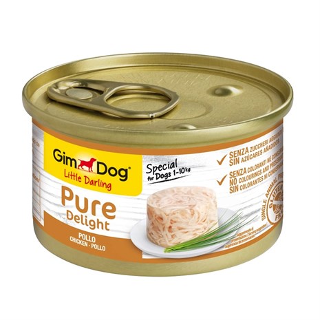 Gimdog Pure Delight Tavuklu Köpek Konservesi 85gr, Yaş Yetişkin Köpek Maması, GimDog