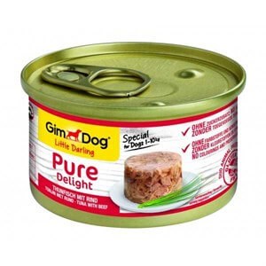 Gimdog Pure Delight Ton Balıklı Biftekli Köpek Konservesi 85gr