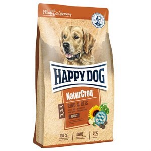 Happy Dog NaturCroq Biftekli ve Pirinçli Yetişkin Köpek Maması 15 Kg