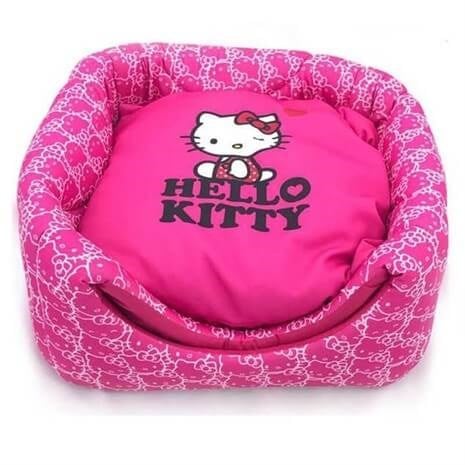 Hello Kitty 3 Fonksiyonlu Küp Kedi Evi ve Yatağı Pembe