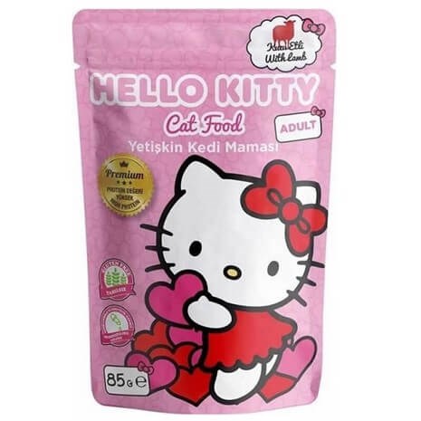 Hello Kitty Tahılsız Kuzu Etli Yetişkin Kedi Konservesi 85 gr