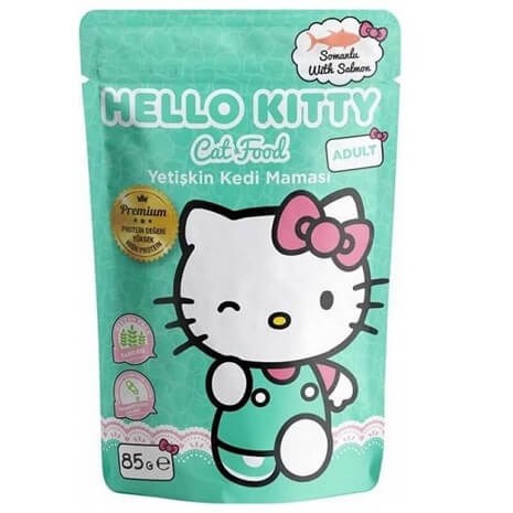 Hello Kitty Tahılsız Somonlu Yetişkin Kedi Konservesi 85 gr