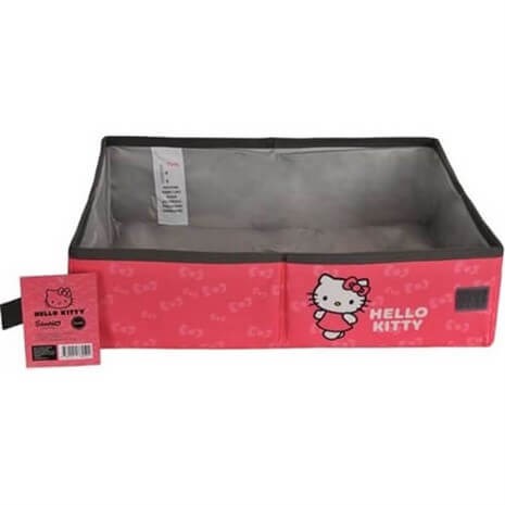 Hello Kitty Taşınabilir Katlanır Kedi Tuvaleti 39x29,5x10 cm Pembe