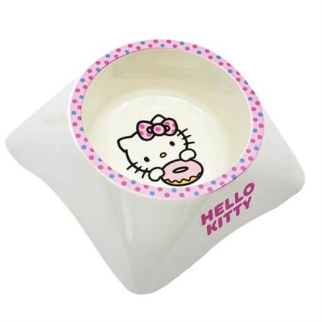 Hello Kitty Tekli Melamin Kedi Mama ve Su Kabı 10 cm Pembe