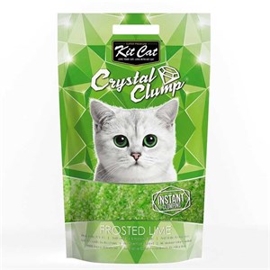 Kit Cat Frosted Lime Topaklanan Silika Kedi Kumu 4 Lt