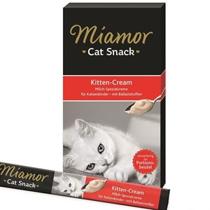 Miamor Cream Süt kremalı Tamalayıcı Ek Besin ve Kedi Ödülü 6 x 15 Gr