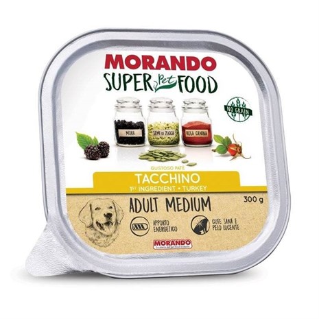 Morando Super Food Tahılsız Hindili Ezme Köpek Konservesi 300gr