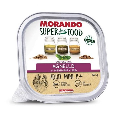 Morando Super Food Tahılsız Kuzulu Yaşlı Ezme Köpek Konservesi 150gr