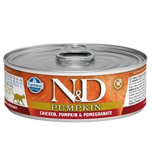 N&D Balkabaklı Tavuk Narlı Kedi Konservesi 80 Gr