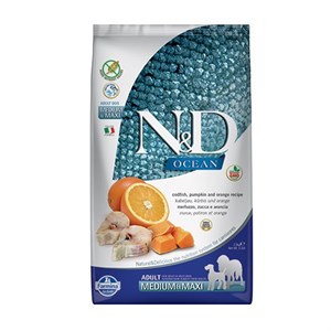 N&D Ocean Balkabaklı Balıklı Portakallı Tahılsız Köpek Maması 2.5 Kg