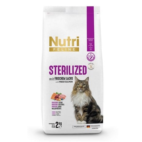 Nutri Feline Sterilised Kısırlaştırılmış Tahılsız Kedi Maması 2 kg