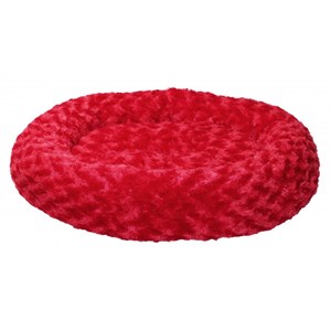 Pet Style Yuvarlak Peluş Yatak 50x50 Kırmızı