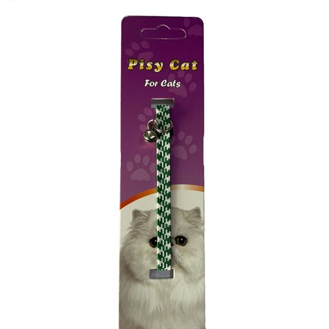Pisy Cat Elastik Kedi Boyun Tasması Yeşil